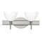 Besa Lighting Brella Vanity, Chalk, Satin Nickel Finish, 2x40W Halogen 2SW-4679KR-SN - alternate 1